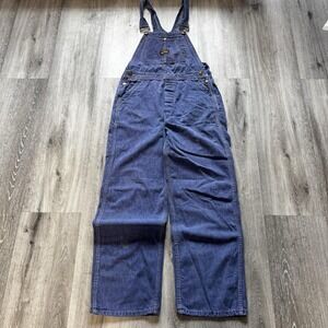 Vintage 1980s Sanforized Blue Jean Overalls See Measurements